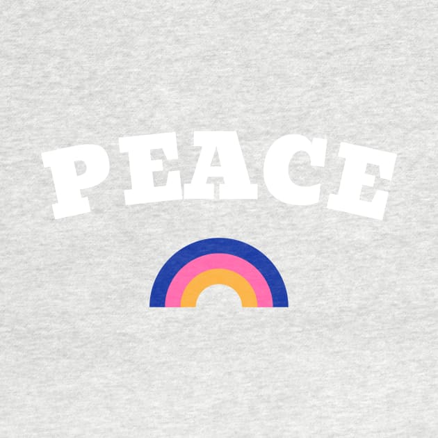 Peace Rainbow Retro by JETBLACK369